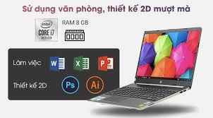 Laptop HP 15s-du1039TX 8RK39PA - Intel Core I7-10510U, 8GB RAM, SSD 512GB, Intel UHD Graphics 620M, 15.6 inch
