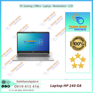 Laptop HP 240 G8 3D0E7PA - Intel core i7 1165G7, 8GB RAM, SSD 256GB, Intel Iris Xe Graphics, 14 inch