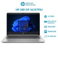 Laptop HP 240 G9 6L1X7PA i3-1215U  8GB  256GB  Intel Iris Xe Graphics  14 FHD  Win 11 Hàng chính hãng