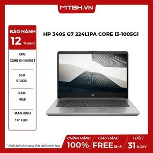 Laptop HP 340s G7 224L1PA - Intel Core i3-1005G1, 4GB RAM, SSD 512GB, Intel UHD Graphics, 14 inch