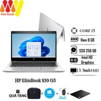 Laptop HP EliteBook 830 G5, Core i5 8350U, Ram 8GB, SSD 256GB, màn hình 13.3inch Full HD, laptop lướt văn phòng giá rẻ