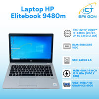 Laptop HP Elitebook 9480m, Core I5-4300U, Ram 8GB, SSD 240GB, Màn hình 14 inch HD