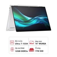 Laptop HP EliteBook x360 1040 G11 AM9H0PT (Intel Core Ultra 7-155H/ 32GB/ 1TB/ Intel Graphics/ 14" WUXGA/ Cảm ứng/ Win 11 Pro/ Bạc)
