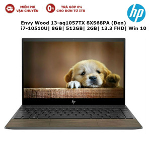 Laptop HP Envy Wood 13-aq1057TX 8XS68PA - Intel Core i7-10510U, 8GB RAM, SSD 512GB, Nvidia GeForce MX250 2GB GDDR5 + Intel UHD Graphics, 13.3 inch