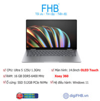 Laptop HP Envy x360 14-fc0094TU A19C4PA (Ultra 5 125U | 16GB | 512GB SSD | 14.0inch OLED Cảm ứng | Win11 | Màu Bạc | Vỏ nhôm/ Pen)