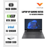 Laptop HP Gaming Victus 15-fa1139TX 8Y6W3PA (i5 12450H/ 16GB/ 512GB SSD/ RTX 2050 4GB/ 15.6 inch FHD/ 144Hz/ Win11/ Black)