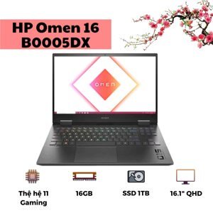 Laptop HP Omen 16-b0005dx - Intel core i7-11800H, 16GB RAM, SSD 1TB, Nvidia GeForce RTX 3070 8GB GDDR6, 16.1 inch
