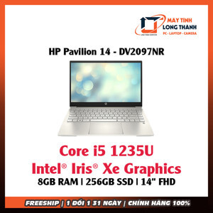 Laptop HP Pavilion 14-dv2097NR - Intel Core i5-1235U, 16GB RAM, SSD 256GB, Intel Iris Xe Graphics, 14 inch