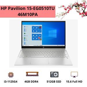 Laptop HP Pavilion 15-eg0510TU 46M10PA- Intel Core i3-1115G4, 4GB RAM, SSD 512GB, Intel UHD Graphics, 15.6 inch