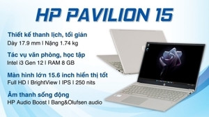 Laptop HP Pavilion 15-eg2086TU 7C0Q8PA - Intel Core i3-1215U, 8GB RAM, SSD 256GB, Intel UHD Graphics, 15.6 inch