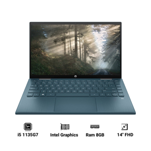 Laptop HP Pavilion x360 14-dy0077TU 46L95PA - Intel Core i5-1135G7, 8GB RAM, SSD 512GB, Intel Iris Xe Graphics, 14 inch