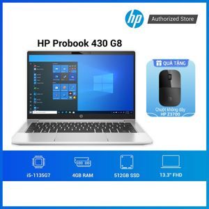 Laptop HP Probook 430 G8 2H0N7PA - Intel Core i5-1135G7, 4GB RAM, SSD 512GB, Intel Iris Graphics, 13.3 inch