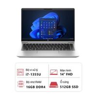 Laptop HP ProBook 440 G10 B7TU1AT (Intel Core i7-1355U/ 16GB/ 512GB/ Intel Graphics/ 14" FHD/ Win 11 Pro/ Bạc)