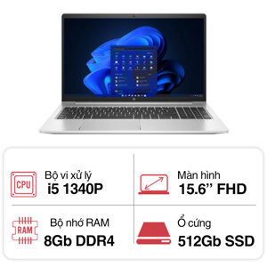 Laptop HP ProBook 450 G10 873J6PA - Intel core i5-1340P, 8GB RAM, SSD 512GB, Intel Iris Xe Graphics, 15.6 inch