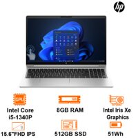 Laptop HP ProBook 450 G10 -Silver- 15.6 FHD Touch IPS; Intel Core i5-1340P; 8GB 3200; 512GB SSD; Wifi6+ BT5.2; Led KB; Pin 51Wh; Alu A; Win11H; 1Y (P450-G10-873J6PA)