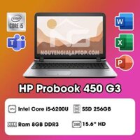 Laptop HP Probook 450 G3 (Intel Core i5-6200U/ Ram 8GB DDR4/ SSD 256GB/ 15,6″)
