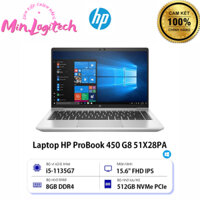 Laptop HP ProBook 450 G8 51X28PA (I5-1135G7/ 8GB/ 512GB SSD/ 15.6inch FHD/ Win10) - Sản Phẩm Chính Hãng