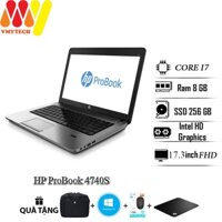 Laptop Hp Probook 4740S màn mình 17.3inch cực lớn, Core i7, Ram 8GB, SSD 256GB, tặng kèm chuột không dây,balo, lót chuột