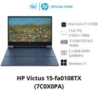 Laptop HP Victus 15-fa0108TX 7C0X0PA i7-12700H  16GB  512GB  RTX 3050Ti 4GB  15.6 FHD Hàng chính hãng