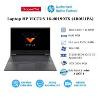 Laptop HP VICTUS 16-d0199TX (4R0U1PA)/ Core i7/ RAM 8GB/ 512GB SSD/ RTX 3050 4GB