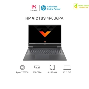 Laptop HP VICTUS 16-e0168AX 4R0U6PA - AMD Ryzen 7-5800H, 8GB RAM, SSD 512GB, Nvidia GeForce RTX3050Ti 4GB GDDR6, 16.1 inch