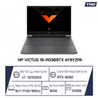Laptop HP Victus 16-r0369TX AY8Y2PA Core i7-13700HX/ 16GB/ 512GB/ RTX 4050/ 16.1 Inch FHD/ Win11/ Đen