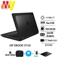 Laptop Hp Zbook 17 G1, HP 15 G1-G2, màn hình khủng, Core i7, Ram 8gb, ổ cứng SSD 256gb, VGA K3100, Màn 17.3FHD, zin lướt