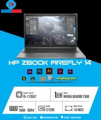 Laptop HP ZBook Firefly 14 G8 i5 1135G7/16GB/512GB/4GB Quadro T500/Win10 Pro (275V5AV)