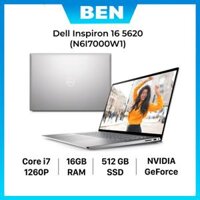 Laptop Laptop Dell Inspiron 16 5620 i7 1260P16GB512GB2GB MX570OfficeHSWin11 N6I7000W1 - Hàng chính hãng