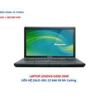 LAPTOP LENOVO G450 2949  DUAL CORE T3100/ RAM 2GB/ HDD 250GB/ INTEL GRAPHICS/ 14 INCH