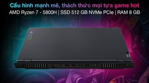 Laptop Lenovo Gaming Legion 5 15ACH6 R7 82JW00KMVN - AMD Ryzen 7-5800H, 8GB RAM, SSD 512GB, Nvidia GeForce RTX 3050Ti 4GB GDDR6, 15.6 inch
