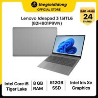 Laptop Lenovo Ideapad 3 15ITL6 i5 1135G78GB512GB15.6FWin1182H801P9VNXám - Hàng chính hãng