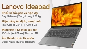 Laptop Lenovo IdeaPad 3 15ITL6 82H801P9VN - Intel Core i5-1135G7, RAM 8GB, SSD 512GB, Intel Iris Xe Graphics, 15.6 inch