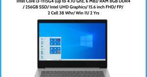 Laptop Lenovo IdeaPad 3 15ITL6 82H8005CVN - Intel core i3-1115G4, 8GB RAM, SSD 256GB, Intel UHD Graphics, 15.6 inch
