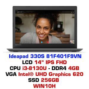 Laptop Lenovo Ideapad 330S-14IKB 81F401F9VN - Intel Core i3-8130U, 4GB RAM, SSD 256GB, Intel UHD Graphics 620, 14 inch