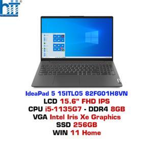 Laptop Lenovo IdeaPad 5 15ITL05 82FG01H8VN - Intel core i5-1135G7, 8GB RAM, SSD 256GB, Intel Iris Xe Graphics, 15.6 inch