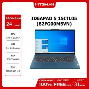 Laptop Lenovo IdeaPad 5 15ITL05 82FG00M5VN - Intel Core i5-1135G7, RAM 8GB, SSD 512GB, Intel Iris Xe, 15.6 inch FHD , Win 10