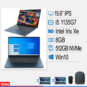 Laptop Lenovo IdeaPad 5 15ITL05 82FG00M5VN - Intel Core i5-1135G7, RAM 8GB, SSD 512GB, Intel Iris Xe, 15.6 inch FHD , Win 10