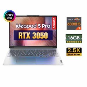 Laptop Lenovo IdeaPad 5 Pro 16ARH7 82SN003KVN - AMD Ryzen 7-6800HS, 16GB RAM, SSD 512GB, Nvidia GeForce RTX 3050 4GB GDDR6, 16 inch