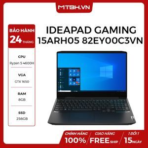 Laptop Lenovo IdeaPad Gaming 3 15ARH05 82EY00C3VN - AMD Ryzen 5 4600H, 8GB RAM, SSD 256GB, Nvidia GeForce GTX 1650 4GB GDDR6 + AMD Radeon Graphics, 15.6 inch