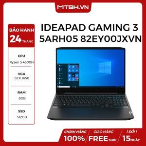 Laptop Lenovo IdeaPad Gaming 3 15ARH05 82EY00JXVN - AMD Ryzen 5 4600H, 8GB RAM, SSD 256GB, Nvidia GeForce GTX 1650 4GB GDDR6 + AMD Radeon Graphics, 15.6 inch