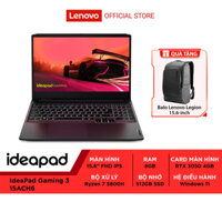 Laptop Lenovo IdeaPad Gaming 3 15ACH6 82K200T1VN R7 5800H8GB512GBRTX 3050Win11 - Hàng chính hãng