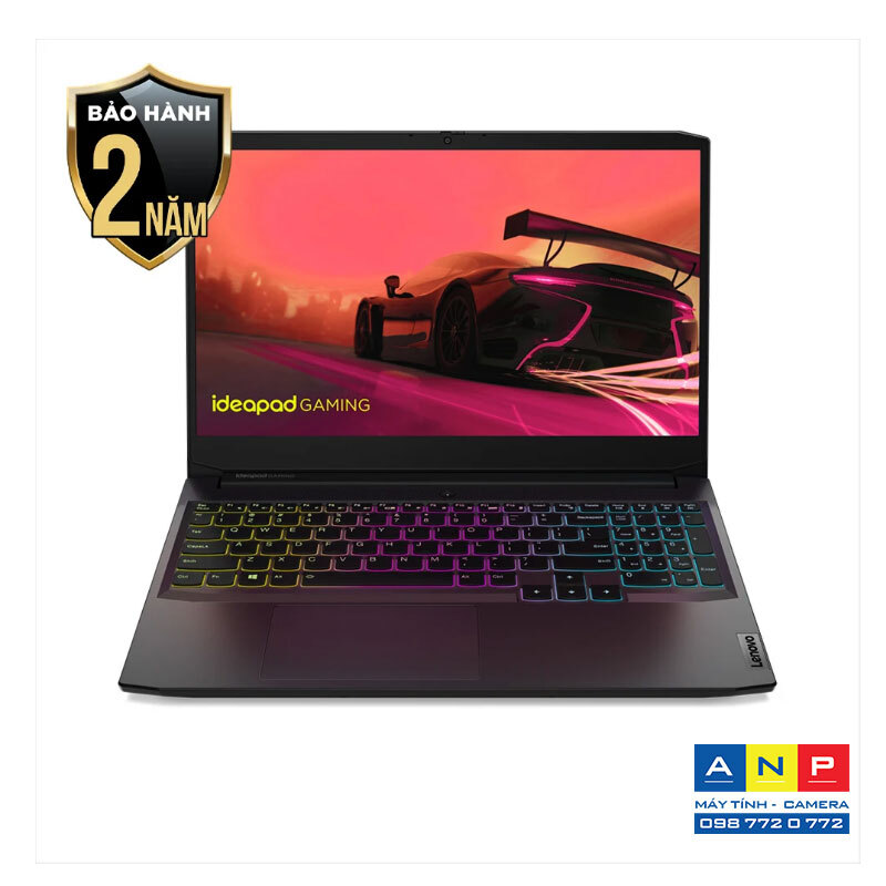 Laptop Lenovo IdeaPad Gaming 3 15ACH6 82K201BBVN - AMD Ryzen 5-5600H, 8GB RAM, SSd 512GB, Nvidia GeForce GTX 1650 4GB GDDR6, 15.6 inch