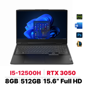 Laptop Lenovo IdeaPad Gaming 3 15IAH7 82S9006YVN - Intel core i5-12500H, 8GB RAM, SSD 512GB, Nvidia GeForce RTX 3050 4GB GDDR6, 15.6 inch