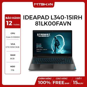 Laptop Lenovo IdeaPad L340 15IRH 81LK00FAVN - Intel Core i5 -9300H, 8GB RAM, HDD 1TB, Nvidia GeForce GTX 1050 3GB, 15.6 inch