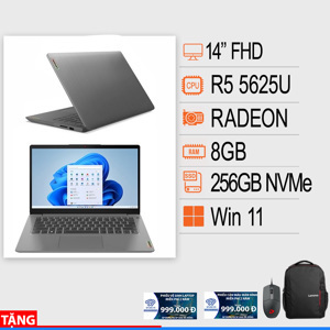 Laptop Lenovo IdeaPad Slim 3 14ABA7 82RM003WVN - AMD Ryzen 5-5625U, 8GB RAM, SSD 256GB, AMD Radeon Graphics, 14 inch
