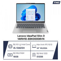Laptop Lenovo IdeaPad Slim 3 14IRH10-83K00008VN Core i5-13420H/ 16GB/ 512GB/ 14 inch WUXGA/ Win11/ Xám