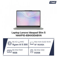 Laptop Lenovo Ideapad Slim 5 14AKP10-83HX00ABVN Ryzen AI 5 330/ 16GB/ 512GB SSD/ AMD Radeon 820M/ 14 Inch WUXGA OLED/ Win 11/ Xám