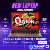 Laptop Lenovo Legion Slim 5 R7000P 2024 (R7-8845H/ RTX 4060/ Ram 16GB/ SSD 1TB/ 16" 2.5K 165Hz)