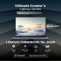 Laptop Lenovo Thinkbook 14+ 2024 (Ultra7-155H/ Intel ARC/ Ram 32GB/ SSD 1TB/ 14' 3K 120Hz)